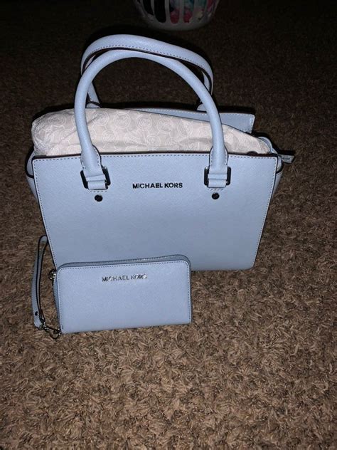 michael kors handbags baby blue.